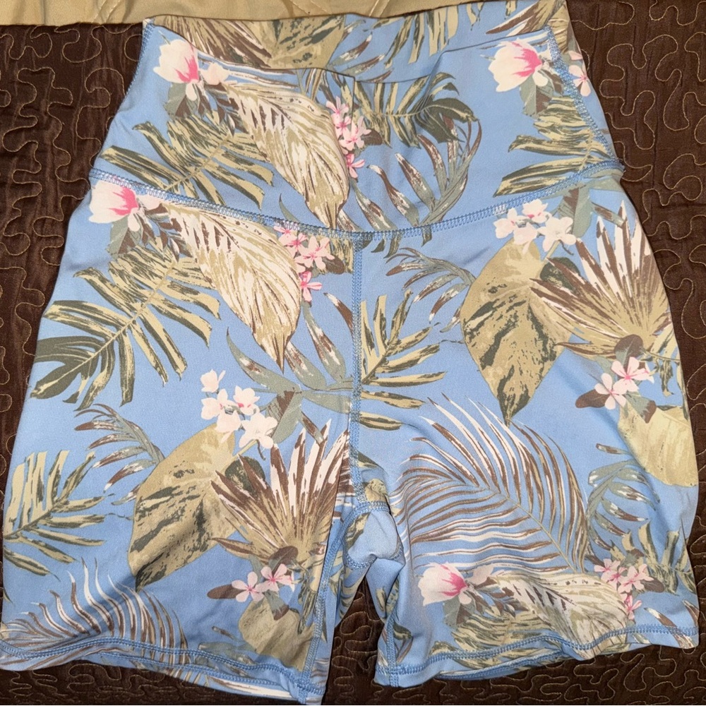 Floral Blue Women's Shorts